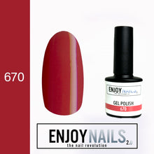 Load image into Gallery viewer, Enjoy Nails semi-permanent nail polish number 670
